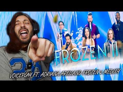 VOICEPLAY IS UNREAL! ❄️ Frozen 2 Medley (ft. Adriana Arellano) REACTION