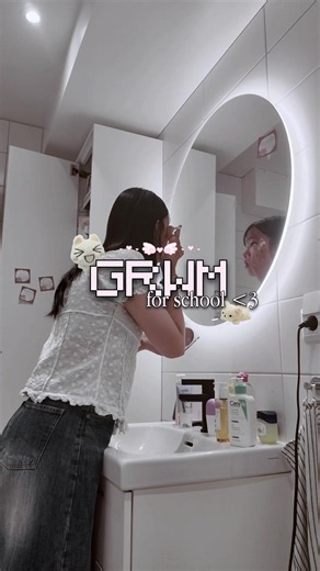 GRWM for School: My Aesthetic Morning Routine 🎀✨