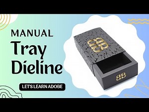 How to Manual Tray Box Template design in Adobe Illustrator 2023 | Manual Self Lock Tray Box