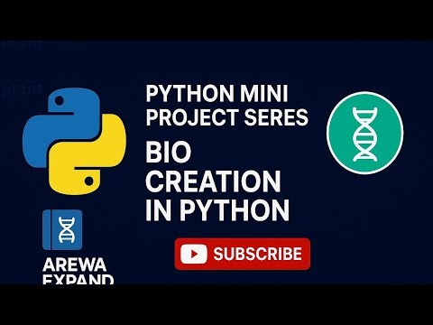 Python Mini Project Simple Bio Display