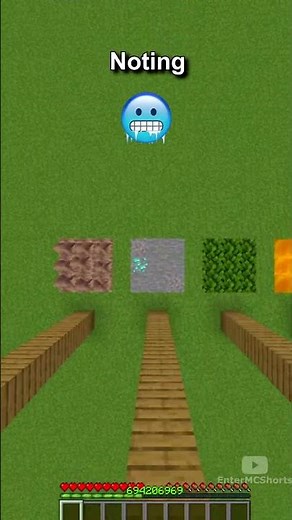 Minecraft Fall Damage vs Different Blocks 😰😰😰