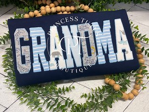 Grandma Keepsake Applique Crew Neck - Cozy Personalized Sweatshirt, Made With the Fabric From Your Child’s Baby Outfits, Great Gift Ideas - Etsy