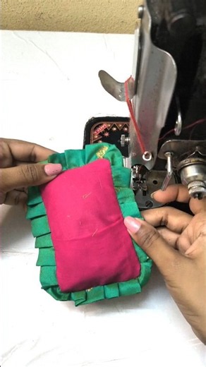 pillow cover making tutorial for beginners #trending #viral #stitching #pillow