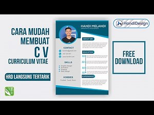 Cara Membuat CV Lamaran Kerja di CorelDraw X7