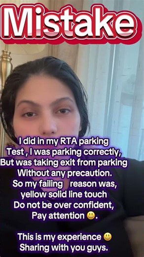 Driving parking RTA Test fail #viral #youtubeshorts #trending #shortsfeed