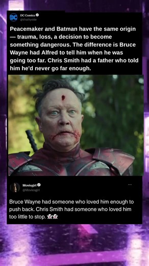 James Gunn didn't write Peacemaker as Batman without morals. He wrote Batman with| Peacemaker (2025)