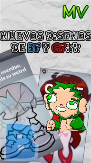 NUEVOS DICEÑOS PARA BF Y GF |FNF| Mono Verde