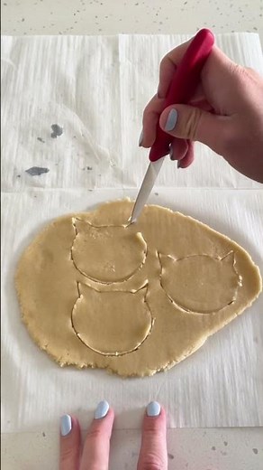 Purrfect Cat Sugar Cookies 🍪 #baking #cookies #catlover