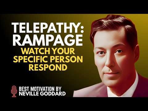 TELEPATHY RAMPAGE – Watch Your Specific Person Respond Instantly | Neville Goddard Teachings
