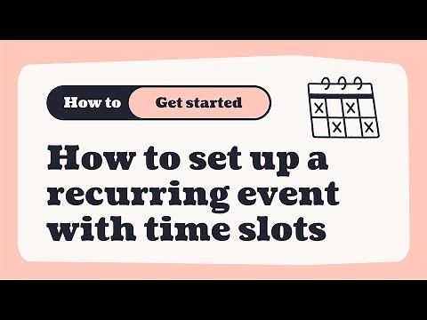 How to set up a recurring event with time slots on Ticket Tailor