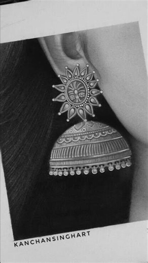 jhumka drawing sketches