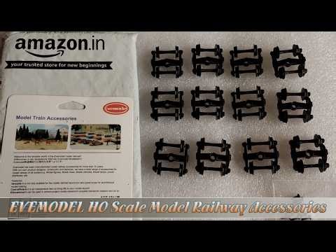 Unboxing | Model Train Bogie 1:87 Plastic 33" Wheels HO Scale Model Railway Accessories | Amazon