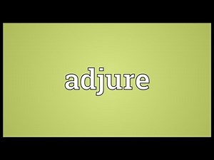 Adjure Meaning