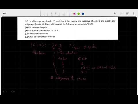 IIT JAM Mathematics PYQ | Group Theory | CSIR-NET,GATE,SET