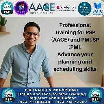 Become a PSP or PMI-SP | Full Planning & Scheduling Professional Training