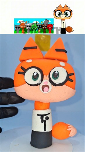 Sprunki 🎵 I Made Dr. Fox 🥼🦊 With Clay 🟠⚪️ UniKitty 🐱 #sprunki 🎶