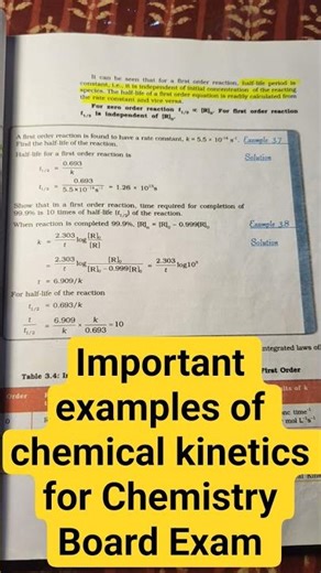 important questions of chemical kinetics #ncert important examples #cbseboard2026 #chemistry