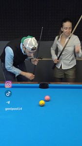 120K views · 24 reactions | Pool challenge: Part 2 #girls #billiards #woman #challenge #8ballpool #reaction #tricks #trickshot | Genipool / Eugene Buslaev | Facebook