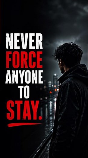 1. NEVER FORCE ANYONE TO STAY | Let Them Go & Choose Yourself | Life Lessons #Shorts #motivation