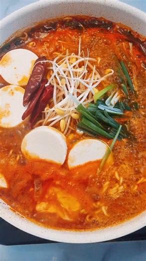 Original Spicy Shin Ramyun Recipe 🍜🌶️#kfood #asmr #cooking