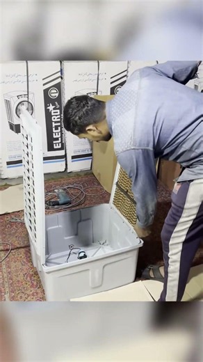 Scrap Plastic → Air Cooler Production 😍