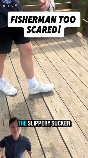 If you’re too scared to touch the fish, you shouldn’t be fishing! #catch #fishing #fishingtrip #fishinglure #fishingislife #hooked #hook #fish #fishhook #fisherman #saltlife #fishingmoments #fail #fails #fishingfail #fishingfails #shark #sharks #funny #funnyfishing #funnymoment #funnymoments | Flip-A-Fish