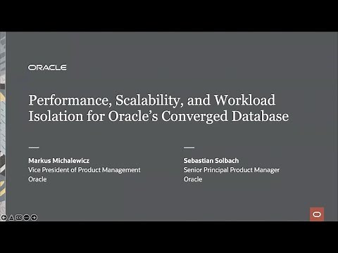Performance, scalability and isolation for Oracle's converged database