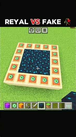 REYAL VS FAKE 🥀 ?#minecraft #minecraftshorts #viralshorts #ytshorts