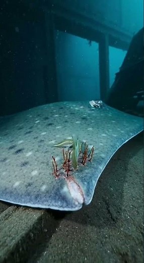 👽 Shocking! Ultimate Cleaner Fish Fights Alien Parasite on the Ray! 🤯 #shorts #ray #unbelievable