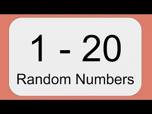 Random Numbers 1 to 20