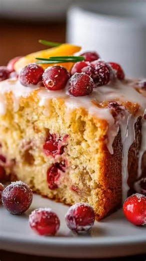 🍊 Fluffy Cranberry Orange Breakfast Cake: Sweet & Zesty Delight! A tender, fluffy breakfast cake with bright orange zest and juicy cranberries. Lovely with coffee or tea, and perfect for a calm weekend morning. Ingredients: 2 cups all-purpose flour 2 teaspoons baking powder 1/2 teaspoon baking soda 1/2 teaspoon salt 3/4 cup granulated sugar 2 tablespoons orange zest (from about 2 oranges) 2 large eggs 1/2 cup unsalted butter, melted and cooled slightly 3/4 cup plain Greek yogurt (or sour cream)