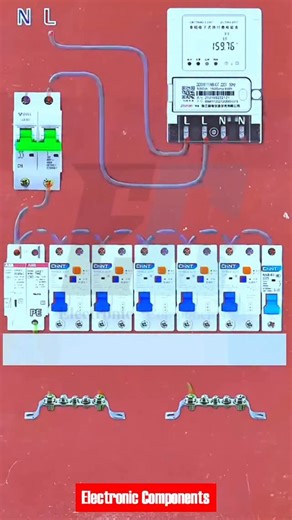 Electro Expert on Instagram: "Household Electrical Distribution Box Wiring Diagram #shots #electronics #electrical #technology #diy #education #knowledge"