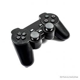 Black 2.4GHz Wireless Shock Game Controller for Sony PS2