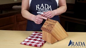 Rada Cutlery Essential Oak Block, Made in USA