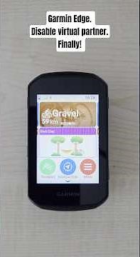 Garmin Edge 850 - How to disable virtual partner. Finally!