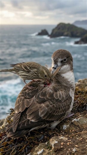 This Bird Drinks Blood to Survive 😳 | #birdfacts #birds #finch #shorts