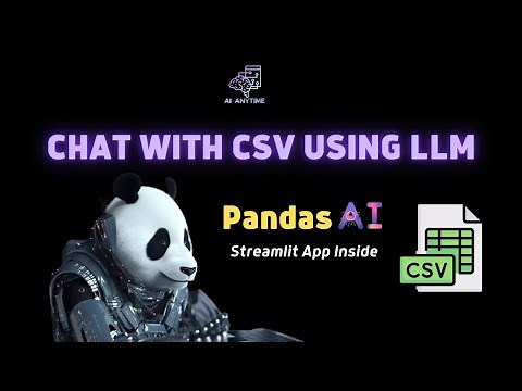 ChatCSV Streamlit App: Chat with CSV files using PandasAI and OpenAI