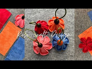 How to sew a beautiful fabric flower || amazing accessory tutorial || easy and practical tutorial