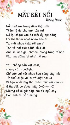 Mất Kết Nối #loibaihat #lyrics #matketnoi