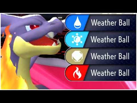 Charizard Y SUN RAIN SNOW SAND Team Pokemon Champions - Best Charizard Y Moveset Competitive VGC