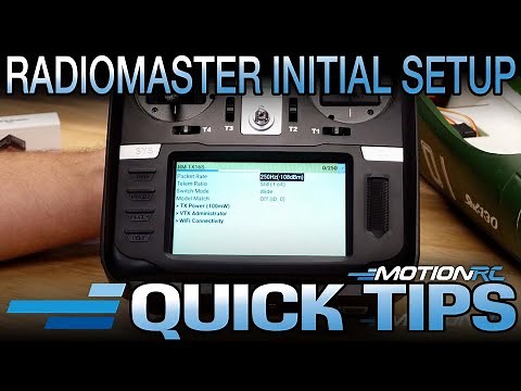 RadioMaster Initial Setup Overview | Quick Tip | Motion RC