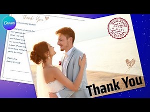 How to Easily Create Wedding Thank you Cards in Canva (with Template)