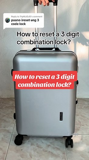 How to Reset a 3 Digit Combination Lock? - Island Elephant Luggage