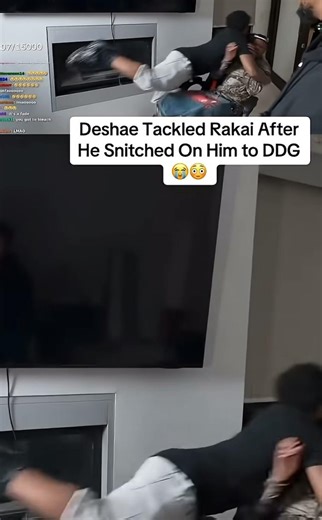 Deshae jumps Rakai with DDG 😭😭😭#ddg #clips