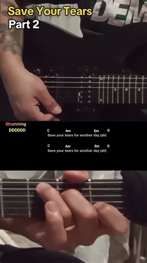 Save Your Tears The Weekend Guitar chord tutorial lesson part 2 #chords #guitarlesson #chordchart