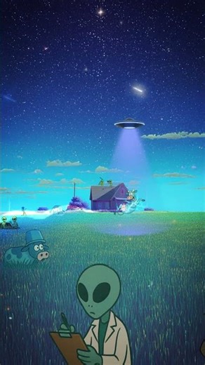 Cow Experiments UFO - #animation #retro #shortvideo #cartoon