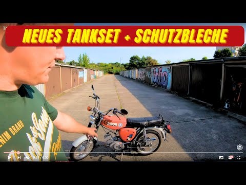 Simson tank set and fenders - conversion in gold metallic ✨🔧