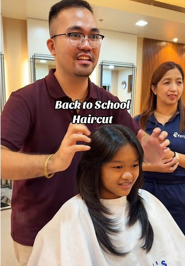 Replying to @bng Layered Haircut for her back to school hair. We really loved the result. David’s Salon SM City Tuguegarao. #haircut #layeredhaircut #davidsalon #davidsalonhaircut #layeredhaircutwithcurtainbangs