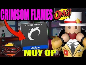 NEW pyrokinesis CRIMSOM FLAMES in ANIME FIGHTING SIMULATOR roblox * IT'S VERY BROKEN *