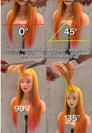 カーテンバングの切り方を比較